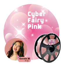 Load image into Gallery viewer, Cyber Fairy Pink: Recycled Translucent Pink PET-G with ✨️SPARKLES✨️