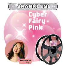 Load image into Gallery viewer, Cyber Fairy Pink: Recycled Translucent Pink PET-G with ✨️SPARKLES✨️