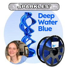 Load image into Gallery viewer, Deepwater Blue by 3DPrint Bunny: Recycled PET-G with ✨️SPARKLES✨️